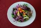 AVOCADO AND MANGO SALAD WITH HOUSE VINAIGRETTE 